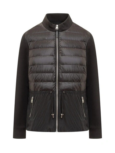 Mackage Joyce Mixed Media Down Coat In Black