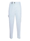 Peserico White Cargo Pants In Multicolor