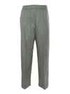 Peserico Military Green Trousers In Multicolor