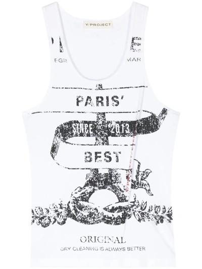 Y/project Evergreen Paris' Best Cotton Top In White