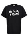 MAISON KITSUNÉ MAISON KITSUNÉ HANDWRITING T-SHIRT WHITE/BLACK