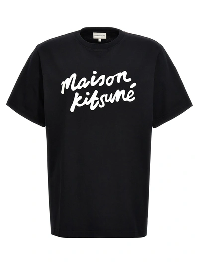 MAISON KITSUNÉ MAISON KITSUNÉ HANDWRITING T-SHIRT WHITE/BLACK