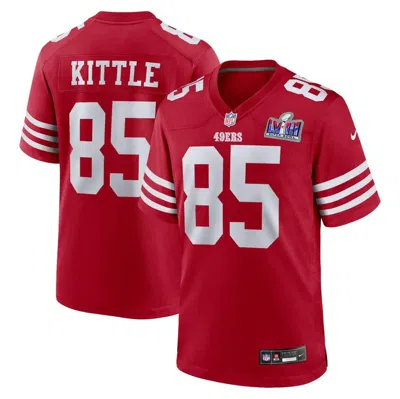 Nike George Kittle San Francisco 49ers Super Bowl Lviii  Men's Nfl Game Jersey In Red