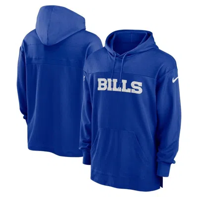 Nike Buffalo Bills Sideline  Men's Dri-fit Nfl Long-sleeve Hooded Top In Blue