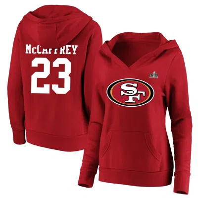 Fanatics Branded Christian Mccaffrey Scarlet San Francisco 49ers Super Bowl Lviii Plus Size Player N