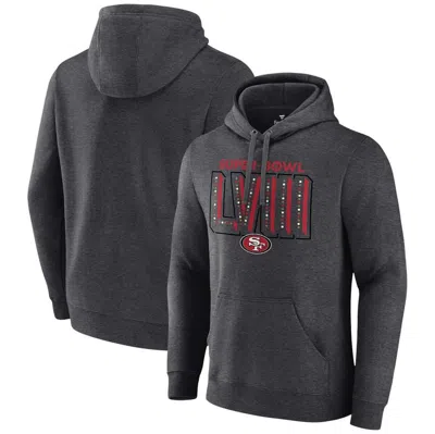 Fanatics Branded  Heather Charcoal San Francisco 49ers Super Bowl Lviii Local Pullover Hoodie