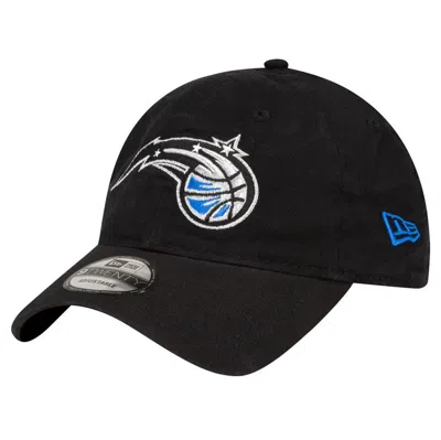 New Era Black Orlando Magic Team 2.0 9twenty Adjustable Hat In Black/black