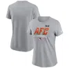 Nike Kansas City Chiefs 2023 Afc Champions Iconic  Women's Nfl T-shirt In Grey