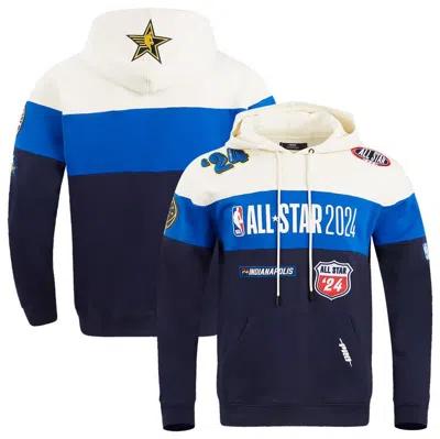 Pro Standard Men's And Women's  Navy 2024 Nba All-star Game Chenille Fleece Pullover Hoodie