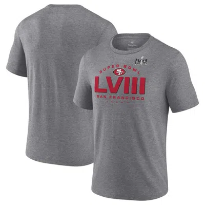 Fanatics Branded Heather Gray San Francisco 49ers Super Bowl Lviii Made It T-shirt
