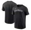 Nike Colorado Rockies Fuse Wordmark  Men's Mlb T-shirt In Grey