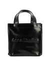 Acne Studios Womens Black Logo-embossed Mini Faux-leather Tote Bag In Black