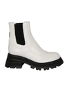 Alexander Mcqueen Boots White In White