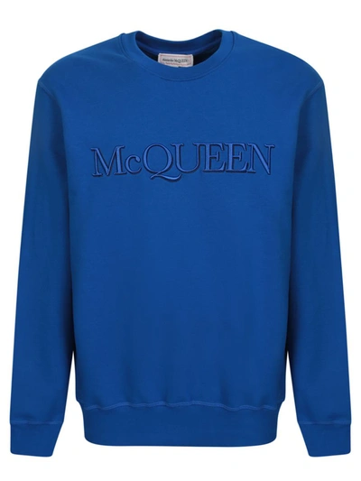 Alexander Mcqueen Sweatshirts In Blue
