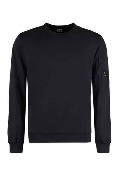 C.p. Company Cotton Crew-neck Sweatshirt In Black