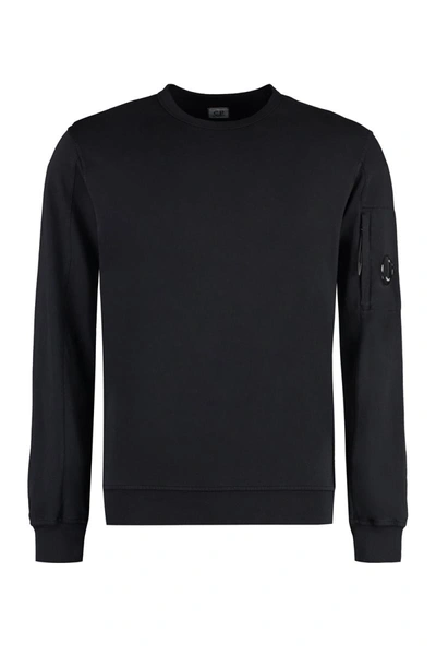 C.p. Company Cotton Crew-neck Sweatshirt In Black