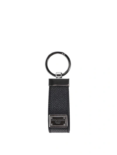 Dolce & Gabbana Key Ring In Black