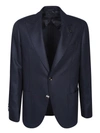Lardini Single-breasted Patch-pocket Jacket In Blue