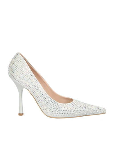 Leonie Hanne Rhinestone Decollete In White