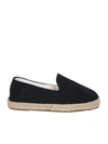 Manebi Suede Espadrillas In Black