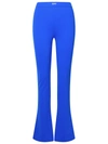 Off-white Logo-waistband Flared Leggings In Blue
