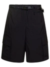 OFF-WHITE OFF WHITE MAN'S INDUST CARGO BERMUDA SHORTS WITH BELT
