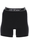 OFF-WHITE OFF-WHITE SPORTY SHORTS WITH BRANDED STRIPE