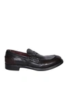 Officine Creative Anatomia Leather Penny Loafers In Brown