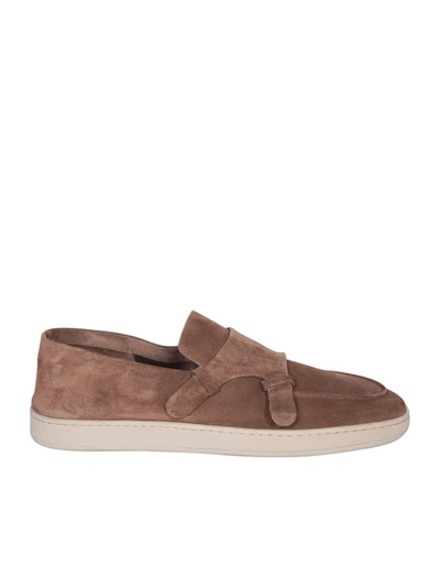 Officine Creative Herbie 005 Suede Taupe Loafer In Brown