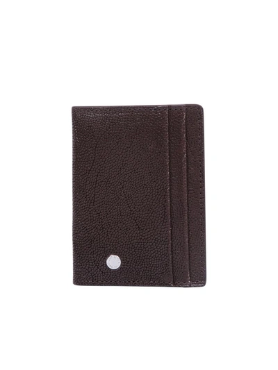 Orciani Leather Wallet In Brown