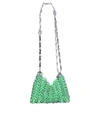Rabanne Woman Shoulder Bag Light Green Size - Metal In Green