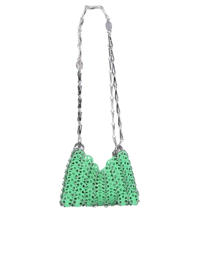 Rabanne Woman Shoulder Bag Light Green Size - Metal