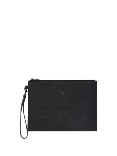 Saint Laurent Covers E Cases In Nero