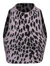Ssheena Knit Crop Top In Leopard Print In Multi