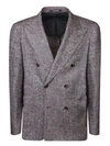 Tagliatore Herringbone Pattern Jacket In Beige
