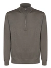 Zanone Wool Pullover In Green