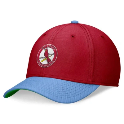 Nike Red/light Blue St. Louis Cardinals Cooperstown Collection Rewind Swooshflex Performance Hat