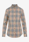 BURBERRY BUTTON-DOWN CHECKED SHIRT