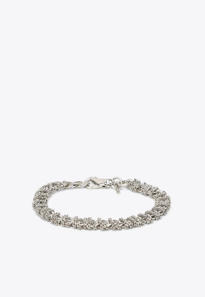 EMANUELE BICOCCHI CRYSTAL-EMBELLISHED CHAIN BRACELET