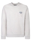 Apc Gray Rider Sweatshirt In White