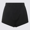 Dolce & Gabbana Stretch Wool Blend Tuxedo Shorts In Black
