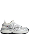 Dsquared2 White & Silver Dash Sneakers In Bianco+nero+argento