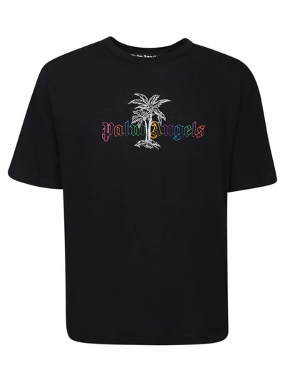 Palm Angels Pa Logo-print T-shirt In Multi-colored