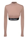 Palm Angels Top With Logo In Brown