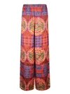 Rianna + Nina Viscose Trousers In Red