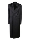 Sapio Double-breasted Coat In Black