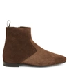 Giuseppe Zanotti Ron Panelled Suede Ankle Boots In Brown