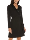 ADRIANNA PAPELL WOMENS SEQUINED SURPLICE WRAP DRESS