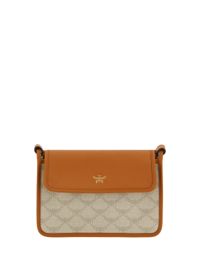 Mcm Laurel Shoulder Bag In Oatmeal