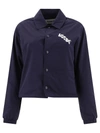 Autry Technical Jacket With Logo Jackets Blue In Blue